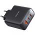 Mcdodo CH-4861 Fast Wall Charger 45W 3-Port Output, with Type-C Cable - Black